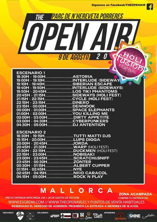 horaris open air 2014