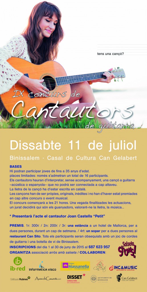 CARTELL CANTAUTORS 2015