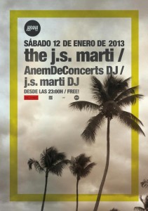 Cartell concert the j.s.marti Jarana Club_12gen13